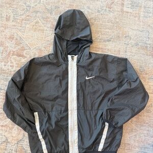 Nike Black Hooded Windbreaker Jacket